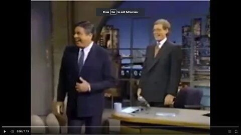 Bro. Jerry Lewis 1994 appearance on Bro. David Letterman NBC 'Late Night'