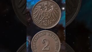 Germany 2 pfennig 1911.#shorts #coinnotesz