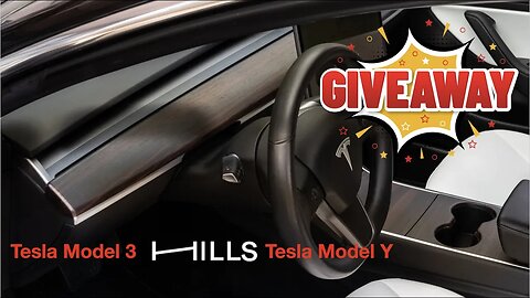 TESLA Model 3 / Model Y GIVEAWAY Over $700 value - Wood Inlays from HILLSMade