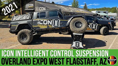 SNEAK PEAK | ICON VEHICLE DYNAMICS LAUNCHED GAME CHANGING SMART SUSPENSION | OVERLAND EXPO WEST 2021
