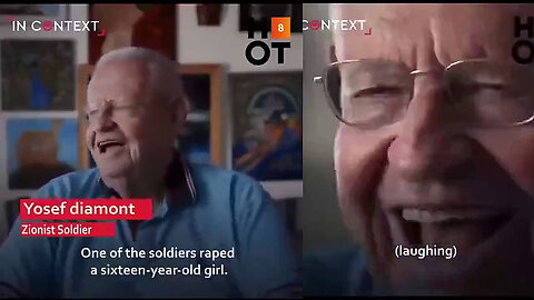 Elderly Jewish IDF Soldiers retell stories & laugh about Mass Murder & Rape! 😂✡️👿