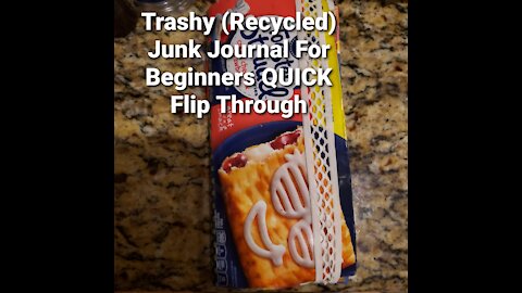 Trashy (Recycled) Junk Journal for Beginners