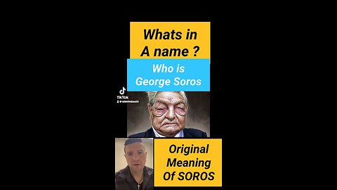 What is in a name ? George Soros