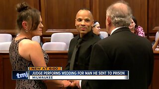 Judge performs wedding for man he sent to prison