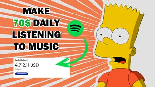 Paid 70$ DAILY to listen to Music - Make Money Online 2022