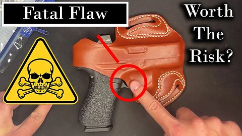 Potentially Fatal Flaw With Leather Holsters - Desantis Mini Break - Glock 43x 43 48 #guns #gun #edc