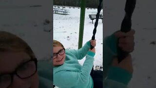 Snowy Zip Line