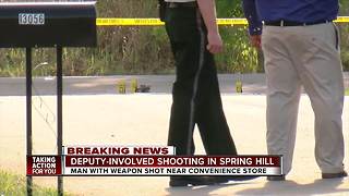 Man with weapon shot near convenience store in Spring Hill in deputy-involved shooting