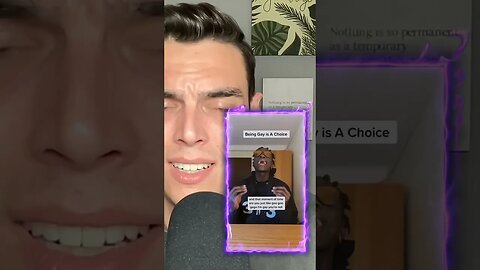"Being gay is a choice": homophobic TikTok reaction 🤨