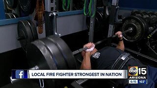 Glendale firefighter strongest in nation