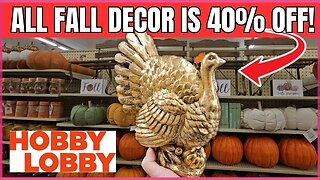 HOBBY LOBBY | All Fall Decor Now 40% OFF | Code Orange | Store Walk Thru |#hobbylobby #pumpkin