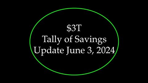 $3T Tally of Savings Update June 3, 2024