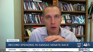 Record spending in Kansas Senate race