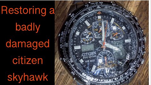 DID THIS SKYHAWK STOP A BULLET? citizen eco drive restoration