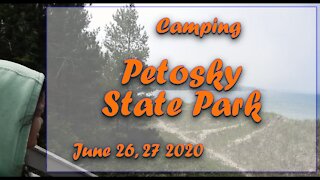 Camping Petoskey State Park | Arriving | Pancake Breakfast | Chicken Thigh Adobo & Pizza
