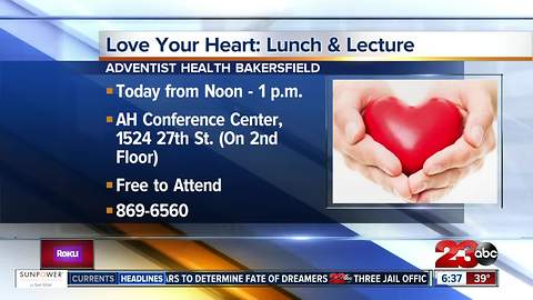 Love your heart: lunch and lecture at Adventist Health