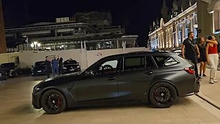 BMW M3 Touring Frozen Black during night and day [4k 60p]