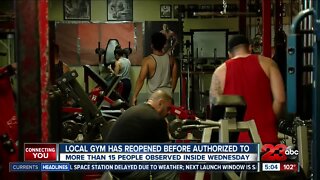 Bakersfield gym reopens before state's approval
