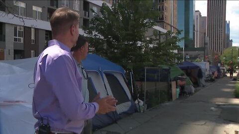 Downtown Denver businesses report 40% dip in sales as encampments engulf block