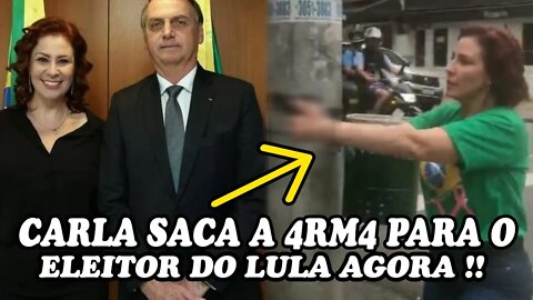 🚨URGENTE! CARLA ZAMBELLI S4C0U A 4RM4 PARA UM ELEITOR DO LULA AGORA!!!