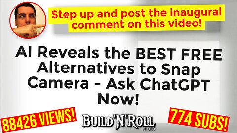 AI Reveals the BEST FREE Alternatives to Snap Camera - Ask ChatGPT Now!
