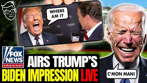 Trump BUSTS-OUT Hysterical Biden Impersonation During LIVE Fox News Hit as Reporter Holds Back Tears