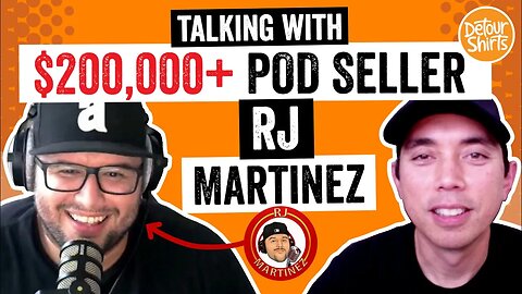 Interview w/$200,000+ Print on Demand Seller RJ Martinez 🔥