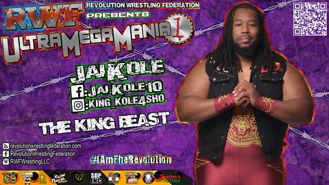 Jai Kole AKA King Beast is Ready to Bring Bedlam to RWF's UltraMegaMania March 27th in Harrisburg PA