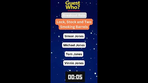Guest This Actor #123 Like A Quick Quiz? | Lock Stock and Two Smoking Barrels