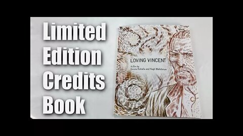 Limited Edition End Credit Book from the hand-painted movie, Loving Vincent