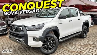 NOVA TOYOTA HILUX CONQUEST 2023 COM VISUAL E ITENS EXCLUSIVOS É A MELHOR PICAPE DA CATEGORIA?