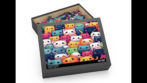 Cute Cat 500 Piece Jigsaw Puzzle!
