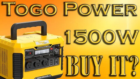 Togo Power 1500W Portable Power Station 1512Wh Solar Generator Review