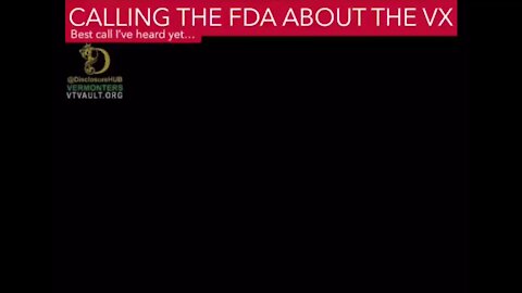 Calling the FDA