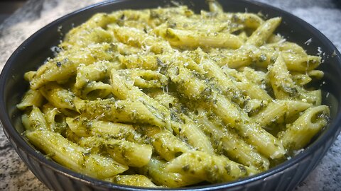 Basil Pesto Pasta I Penne Rigate Pasta in Basil Pesto Sauce I Basil Pesto Recipe by Gastro Guru