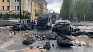 🇺🇦GraphicWar18+🔥Video the Attack site in Kyiv Ukraine - Glory to Ukraine Armed Forces(ZSU) #shorts