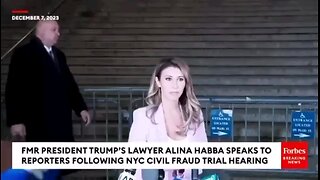 “Trump’s Lawyer Alina Habba Speaks to Reporters Following NYC Trial Hearing”