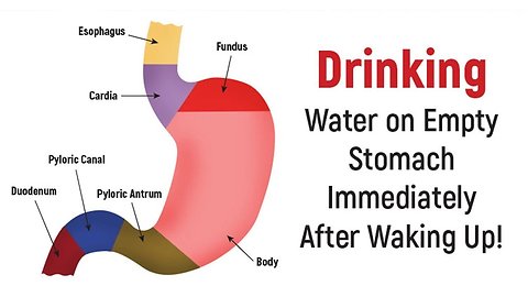 Drink Water On Empty Stomach Immediately After Waking Up