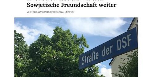 Sondermeldung! Russophobie spitzt sich weiter zu! Umbenennung von Straßen und Plätzen