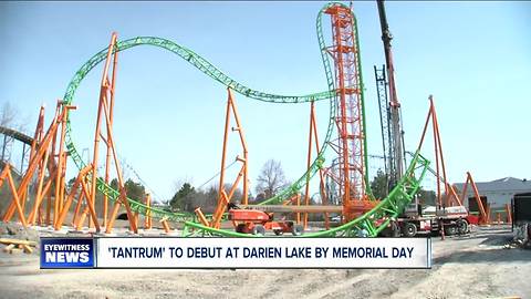 Darien Lake shows off newest roller coaster
