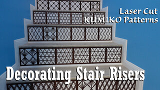 Crafting Elegance: Laser-Cut Kumiko Patterns for Stunning Stair Riser Decor