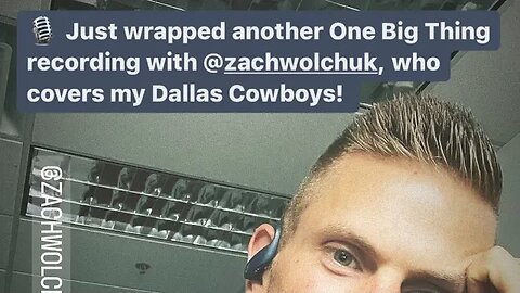 The first time I interviewed Jerry Jones.... with Zach Wolchuk of 105.3 the Fan #dallascowboys