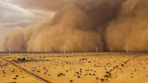 Desert storm captured, Never seen before