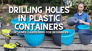 ⚙ Drilling Holes in Plastic Containers #shorts ⚙