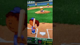 Playing backyard baseball #viral #gaming