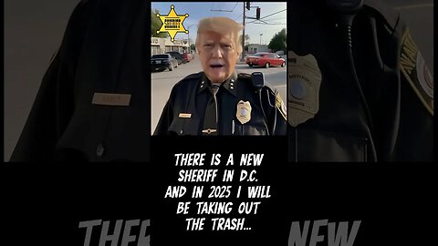 New Sheriff In DC Donald J. Trump 2025 #shortvideo #americanpolitician