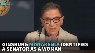 Ginsburg Mistakenly Identifies A Senator As A Woman