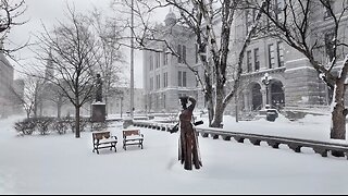 BUFFALO Snow walk after Winter Storm Lake Effect Snowfall❄️ 2024 🇺🇸 USA 4K Walking