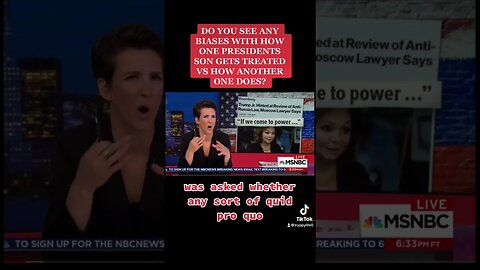 How msnbc acts when it’s a different presidents son #msnbc #msm #frauds #liars #biden