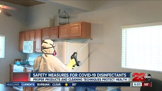 Safety measures for COVID-19 disinfectants